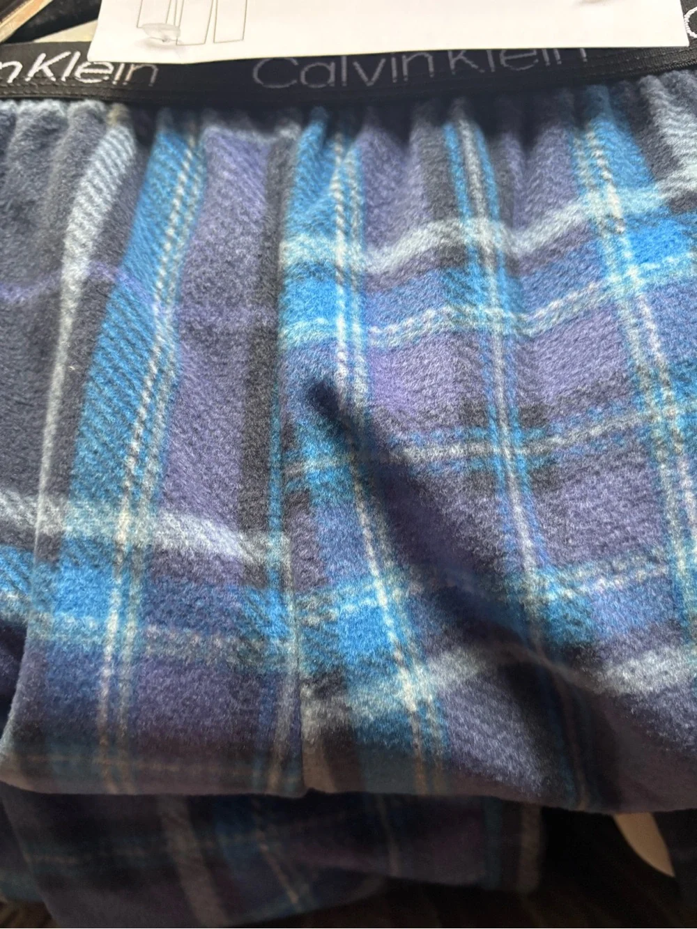 Calvin Klein Kids Blue Plaid Pajama Bottoms - 2 Pack